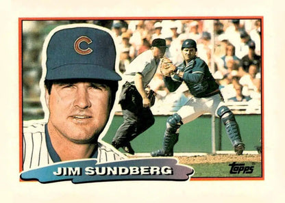 1988 Topps Big Jim Sundberg baseball card featuring Jim Sundberg from the 1980s