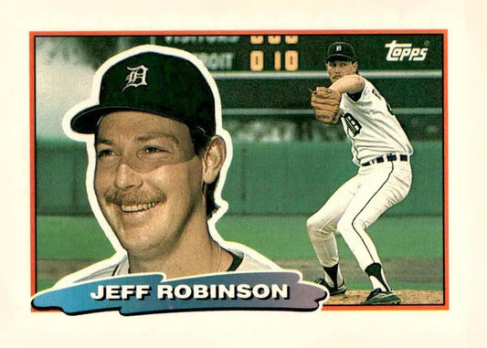 1988 Topps Big 123a Jeff Robinson baseball card featuring Jeff Robinson in mint condition