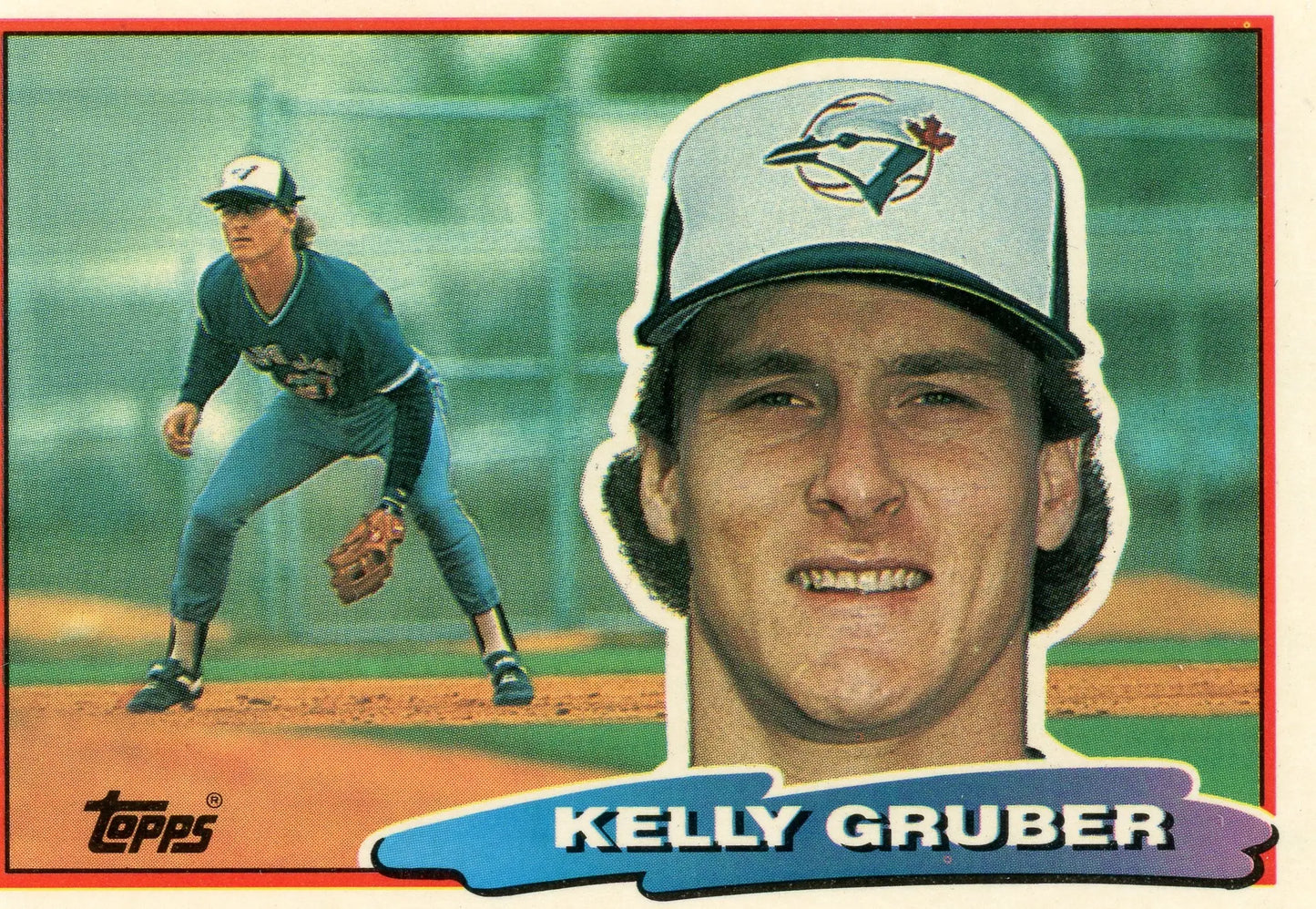 1988 Topps Big #134 Kelly Gruber Toronto Blue Jays