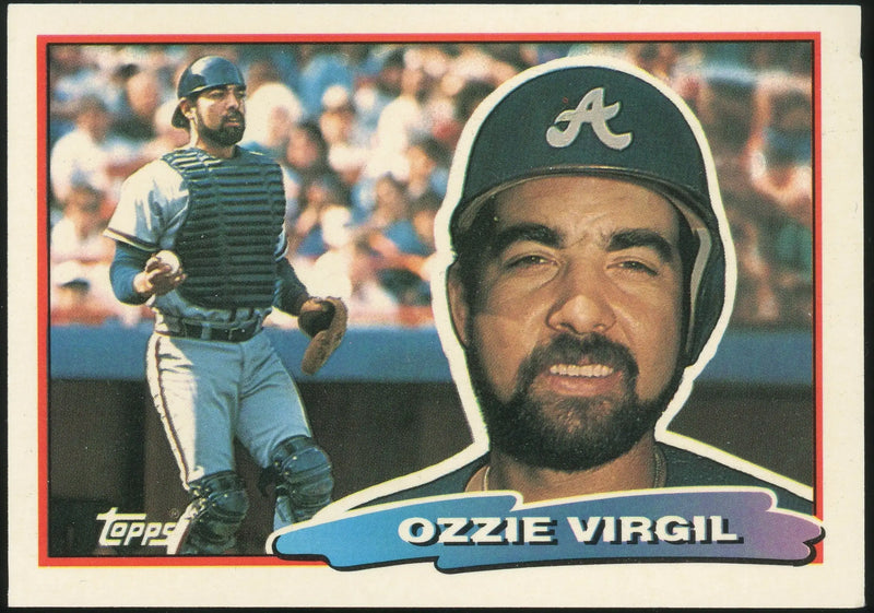 1988 Topps Big #148 Ozzie Virgil Atlanta Braves Catcher Oversized