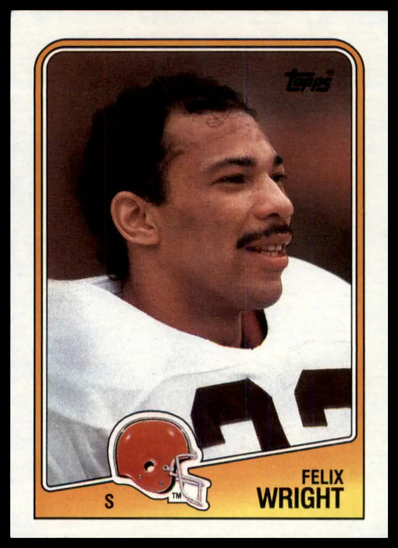 1988 Topps Felix Wright RC 101 Cleveland Browns NM - Football Card Single