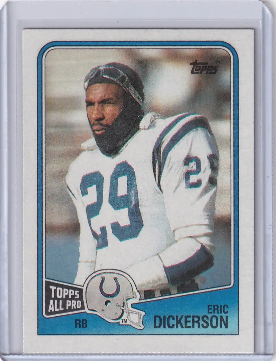 1988 Topps Football #118 Eric Dickerson card featuring Indianapolis Colts star player