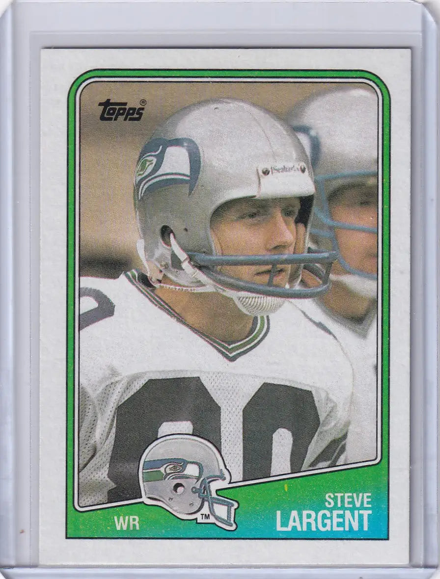 1988 Topps Football #135 Steve Largent Seattle Seahawks trading card display image