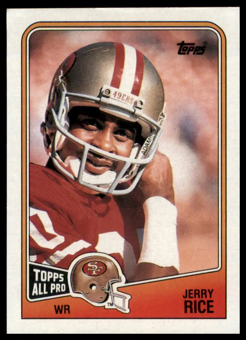 1988 Topps Jerry Rice 43 San Francisco 49ers NM - Football Card Single