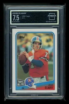 1988 Topps John Elway #23 Football Arena Club 7.5 - Football Card Single