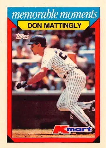 1988 Topps K-Mart Memorable Moments #15 Don Mattingly NM-MT Yankees ID:76800