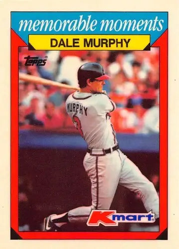 Original gloss 1988 Topps K-Mart Memorable Moments Dale Murphy baseball card
