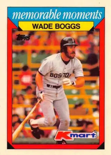 1988 Topps K-Mart Memorable Moments Wade Boggs baseball card with original gloss