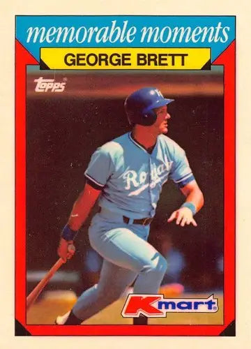 George Brett 1988 Topps K-Mart Memorable Moments baseball card with original gloss