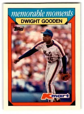 1988 Topps Kmart Memorable Moments #10 Dwight Gooden - Baseball Card Single
