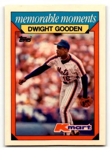 Dwight Gooden baseball card from 1988 Topps Kmart with original gloss featuring Mets