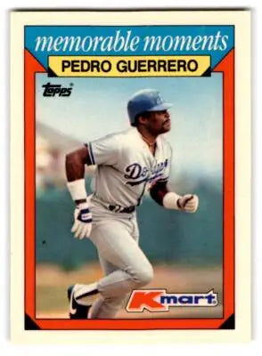 1988 Topps Kmart Memorable Moments #11 Pedro Guerrero