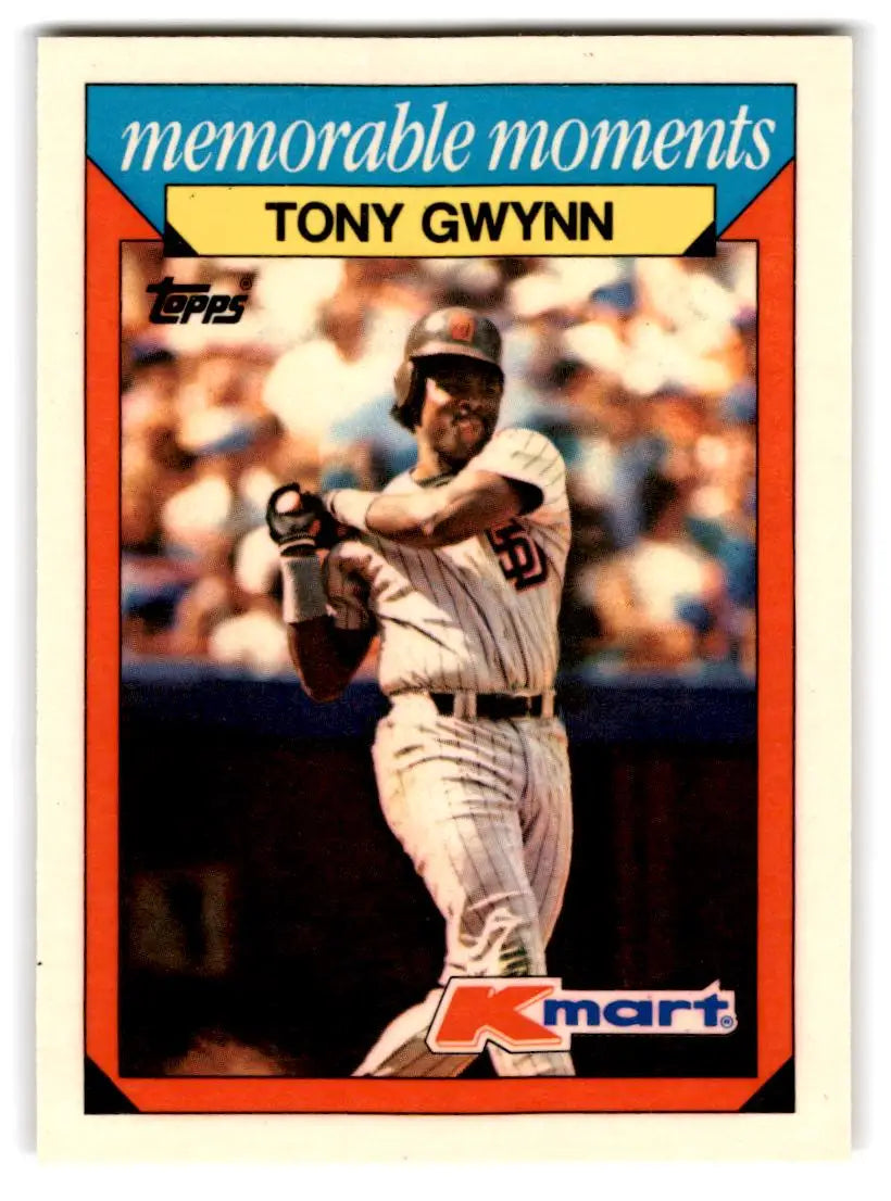 1988 Topps Kmart Memorable Moments #12 Tony Gwynn - Baseball Card Single