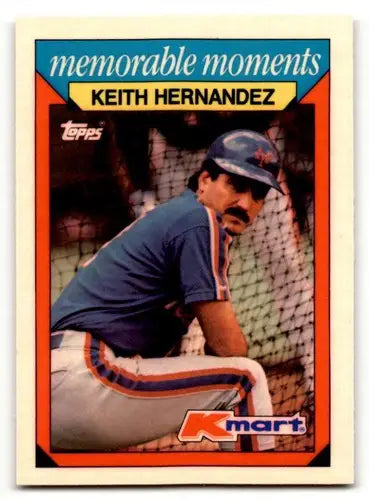 Original gloss of Keith Hernandez baseball card from 1988 Topps Kmart Memorable Moments