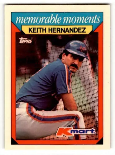 Keith Hernandez baseball card from Topps Kmart Memorable Moments collection