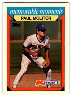 1988 Topps Kmart Memorable Moments #17 Paul Molitor - Baseball Card Single