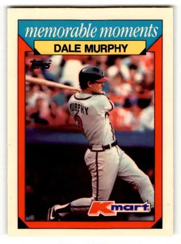 Original gloss 1988 Topps Kmart Dale Murphy baseball card in NM condition