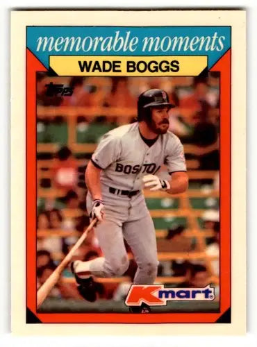 1988 Topps Kmart Wade Boggs baseball card with original gloss for collectible fans
