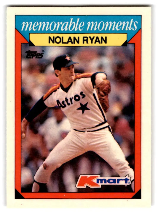 1988 Topps Kmart Memorable Moments #23 Nolan Ryan Houston Astros BASEBALL Cards - Baseball Card Single