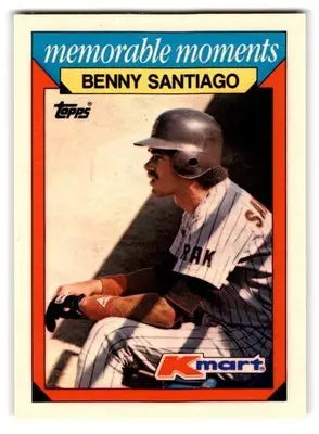 1988 Topps Kmart Memorable Moments #24 Benny Santiago - Baseball Card Single