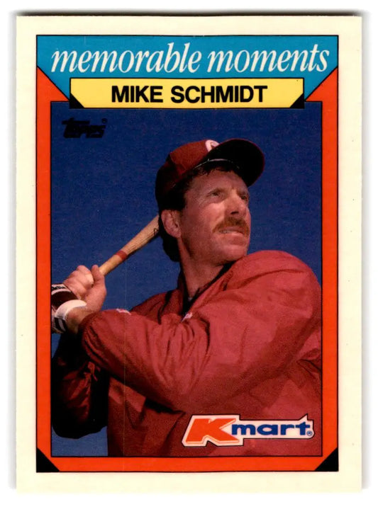 1988 Topps Kmart Memorable Moments #25 Mike Schmidt - Baseball Card Single