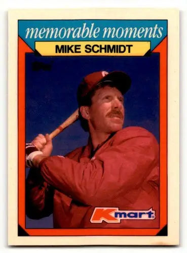 1988 Topps Kmart Memorable Moments #25 Mike Schmidt Philadelphia Phi ID:63224 - Baseball Card Single