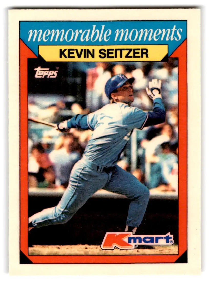 1988 Topps Kmart Memorable Moments #27 Kevin Seitzer - Baseball Card Single