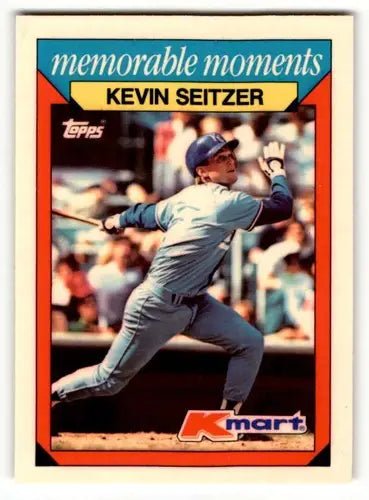 1988 Topps Kmart Kevin Seitzer baseball card with original gloss and vibrant detail