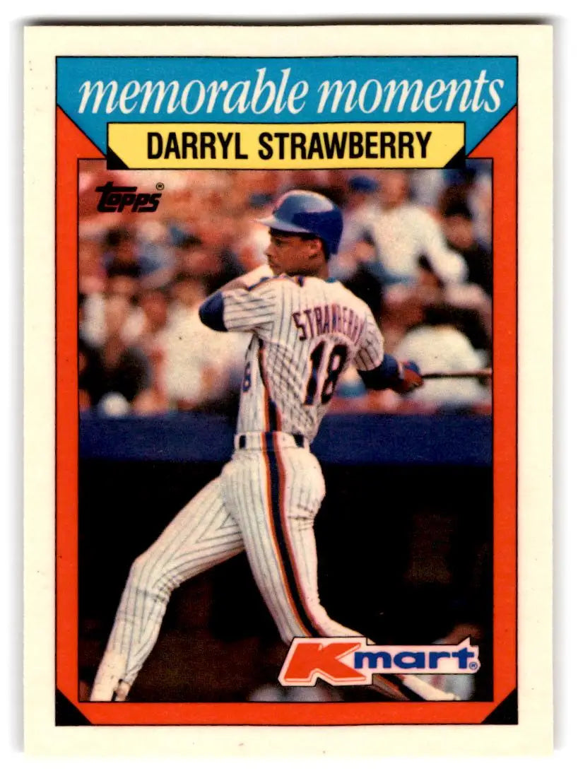 1988 Topps Kmart Memorable Moments #29 Darryl Strawberry - Baseball Card Single