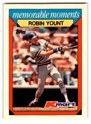 1988 Topps Kmart Memorable Moments #33 Robin Yount - Baseball Card Single