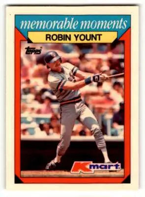 Robin Yount baseball card from 1988 Topps Kmart Memorable Moments collection