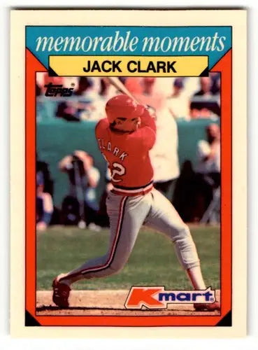 1988 Topps Kmart Memorable Moments #5 Jack Clark NM ID:50271 - Baseball Card Single