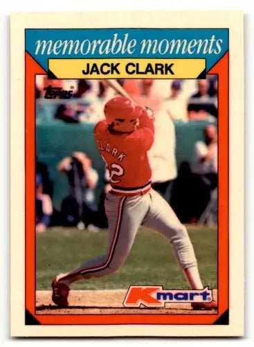 1988 Topps Kmart Memorable Moments Jack Clark baseball card St. Louis Cardinals