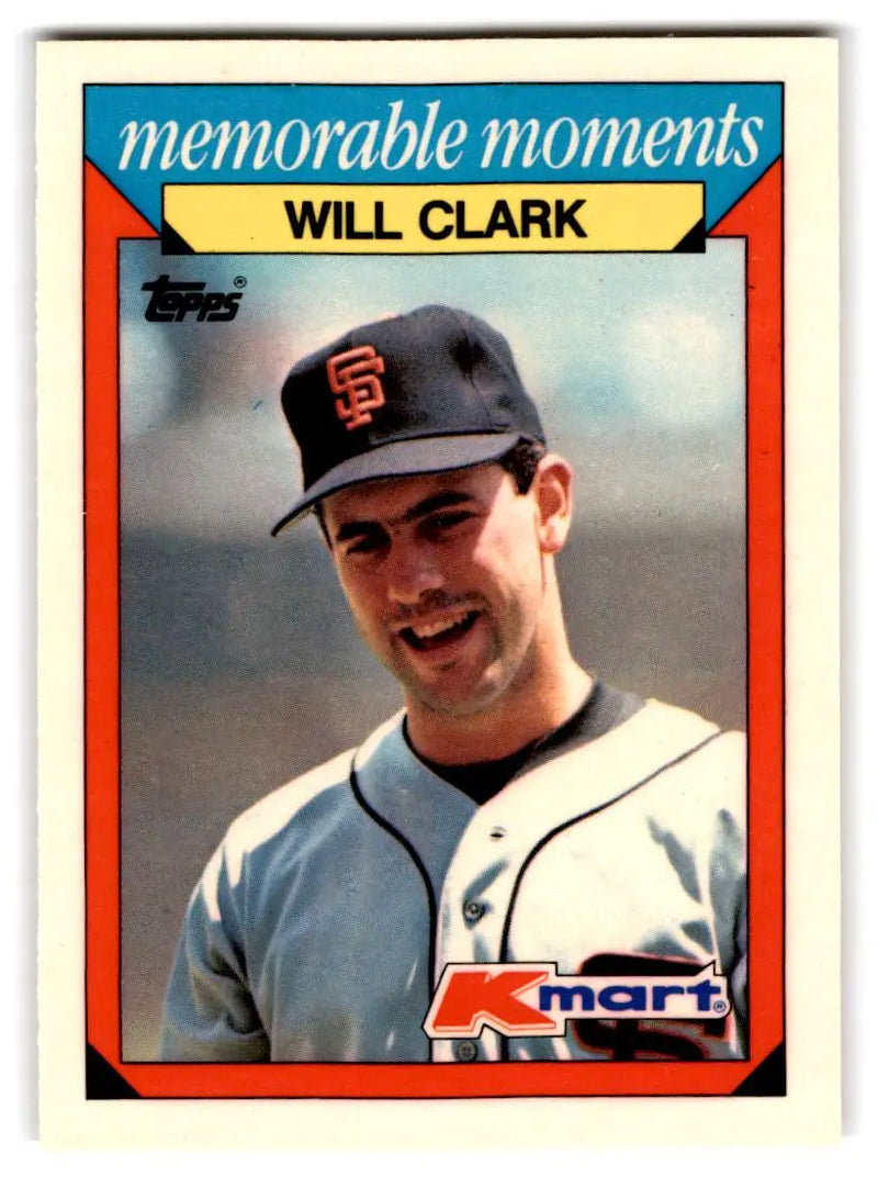 1988 Topps Kmart Memorable Moments #6 Will Clark - Baseball Card Single