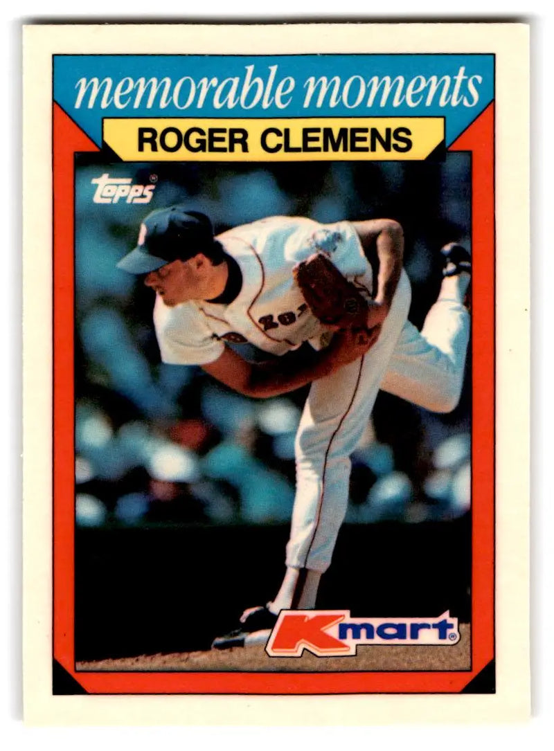 1988 Topps Kmart Memorable Moments #7 Roger Clemens - Baseball Card Single