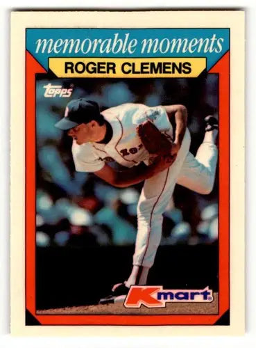 1988 Topps Kmart Memorable Moments #7 Roger Clemens NM ID:50265