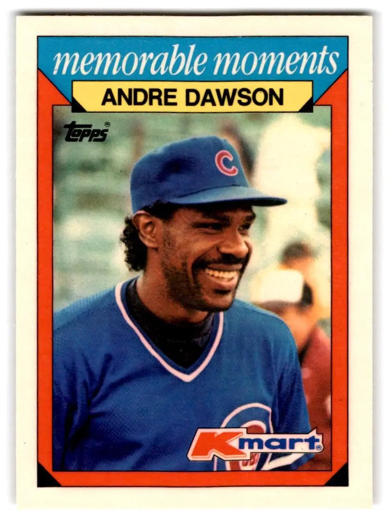 1988 Topps Kmart Memorable Moments #9 Andre Dawson Chicago Cubs BASEBALL Cards - Baseball Card Single
