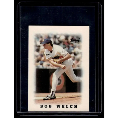 1988 Topps Major League Leaders Minis #55 Bob Welch Los Angeles Dodgers NM-MT