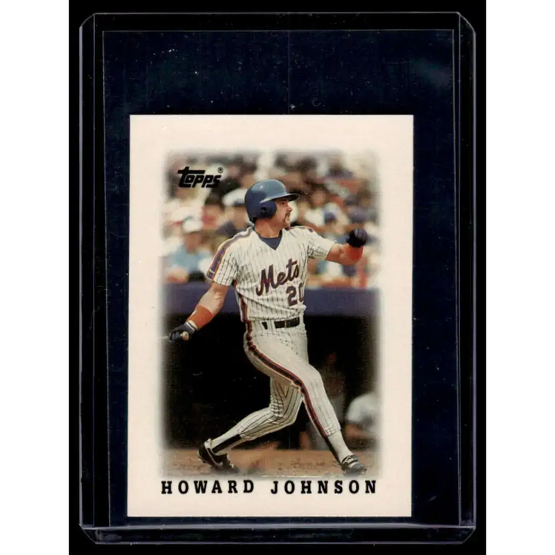 1988 Topps Major League Leaders Minis #61 Howard Johnson New York Mets NM-MT - Baseball Card Single