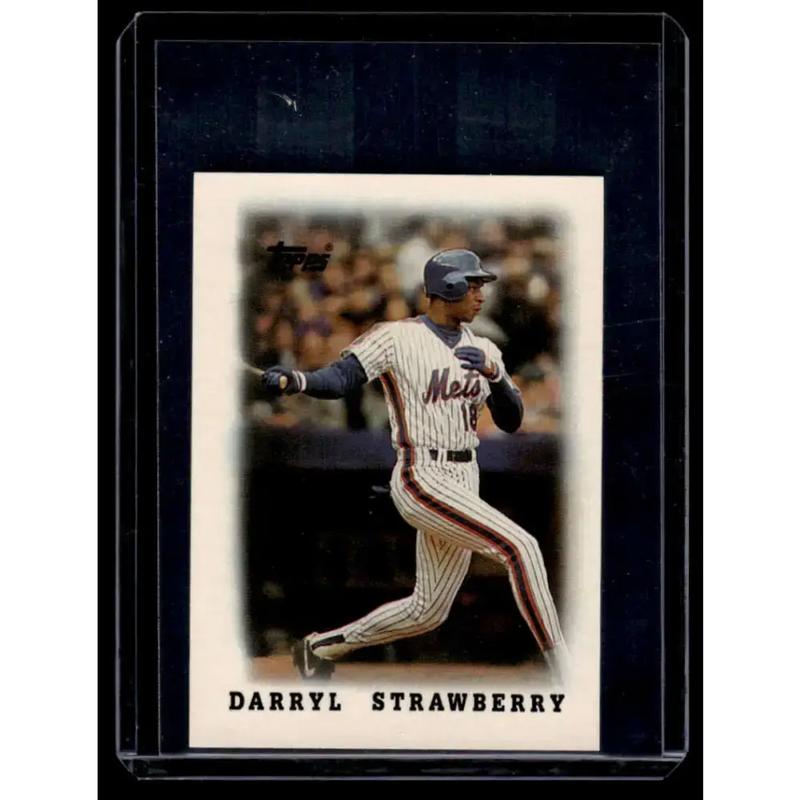 1988 Topps Major League Leaders Minis #63 Darryl Strawberry New York Mets NM-MT - Baseball Card Single