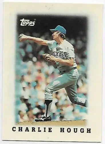 1988 Topps Mini Leaders #36 Charlie Hough NM-MT Rangers original gloss collectible card