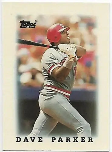 1988 Topps Mini Leaders #48 Dave Parker baseball card with original gloss in NM-MT condition