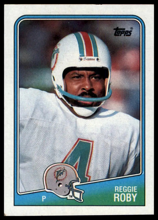 1988 Topps Reggie Roby 195 Miami Dolphins MP - Football Card Single