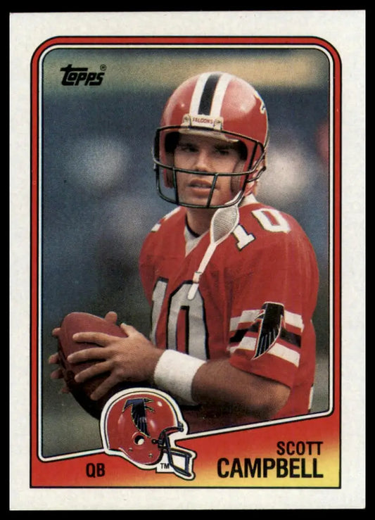 1988 Topps Scott Campbell RC 384 Atlanta Falcons NM - Football Card Single