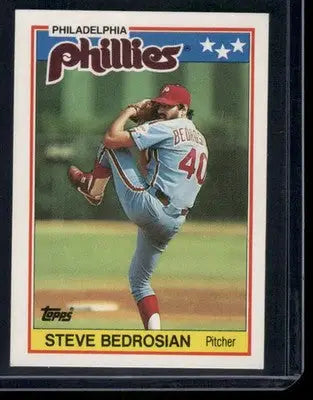 1988 Topps Steve Bedrosian #2 Mini Baseball - Baseball Card Single