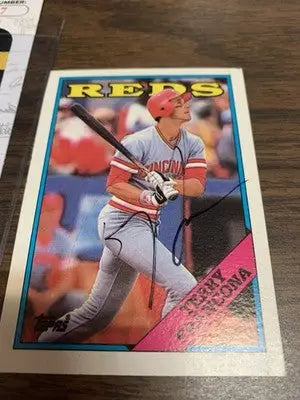 1988 Topps Terry Francona #686 Signed JSA Tito Auto Autograph Cincinnati Reds - Baseball Card Single