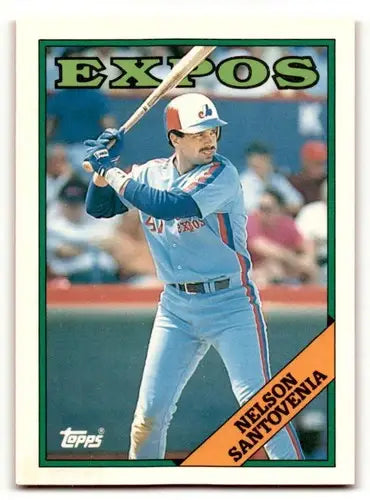 Vintage 1988 Topps Traded Nelson Santovenia Montreal Expos baseball card