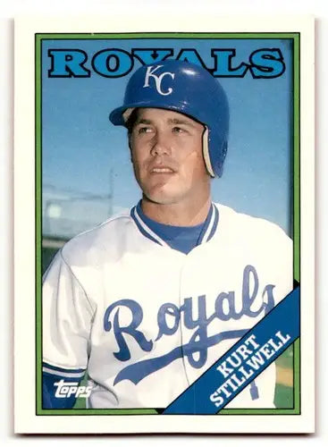 Vintage 1988 Topps Traded Kurt Stillwell Kansas City Royals baseball card with original gloss