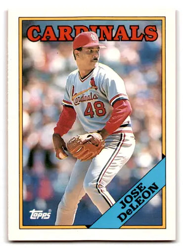 Original gloss baseball card 34T Jose DeLeon Topps Traded 1988 Topps Traded series