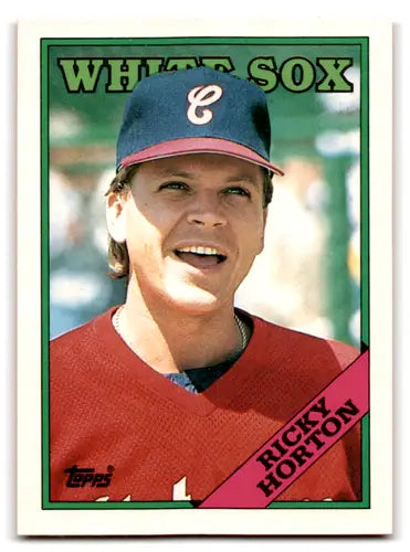 Original gloss 51T Ricky Horton baseball card from 1988 Topps Traded collection